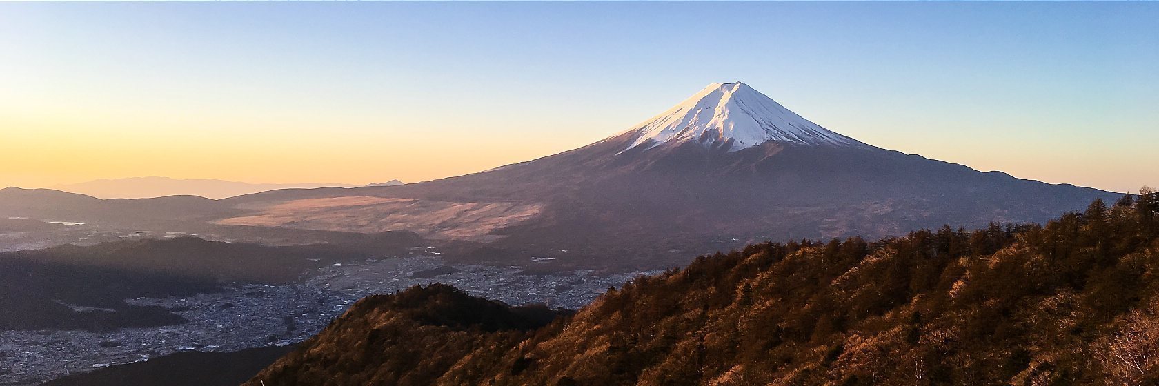 Mountain with snow on top